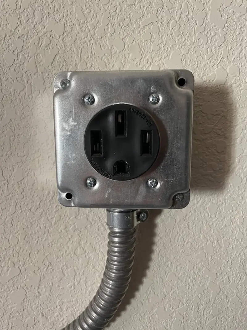 NEMA 14-50 outlet installed for Electrical Panel Upgrade in Los Ranchos de Albuquerque